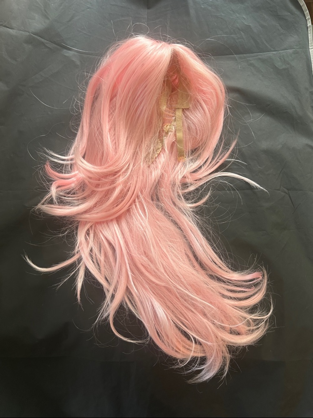Pastel Pink Layered Wig